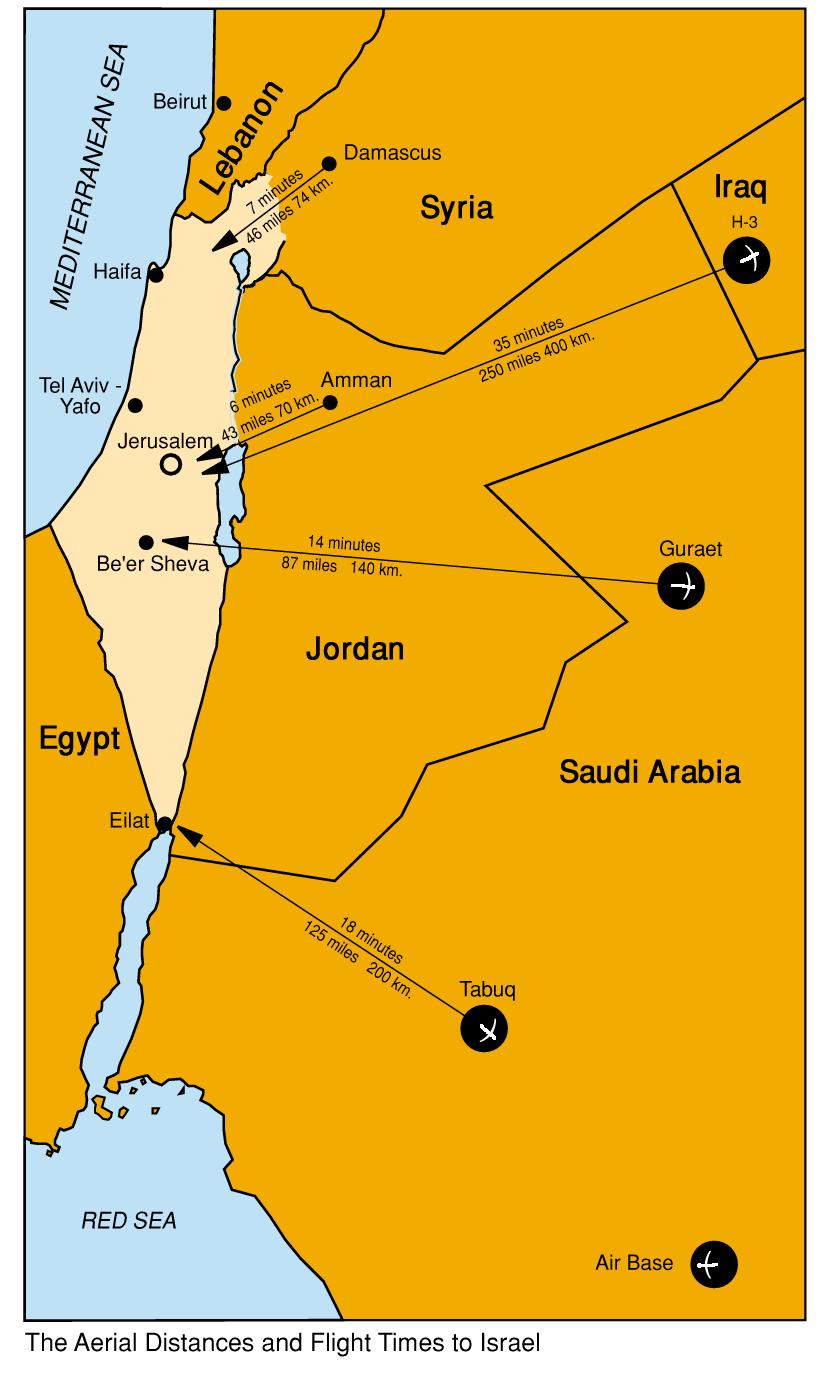 Flight Times to Israel