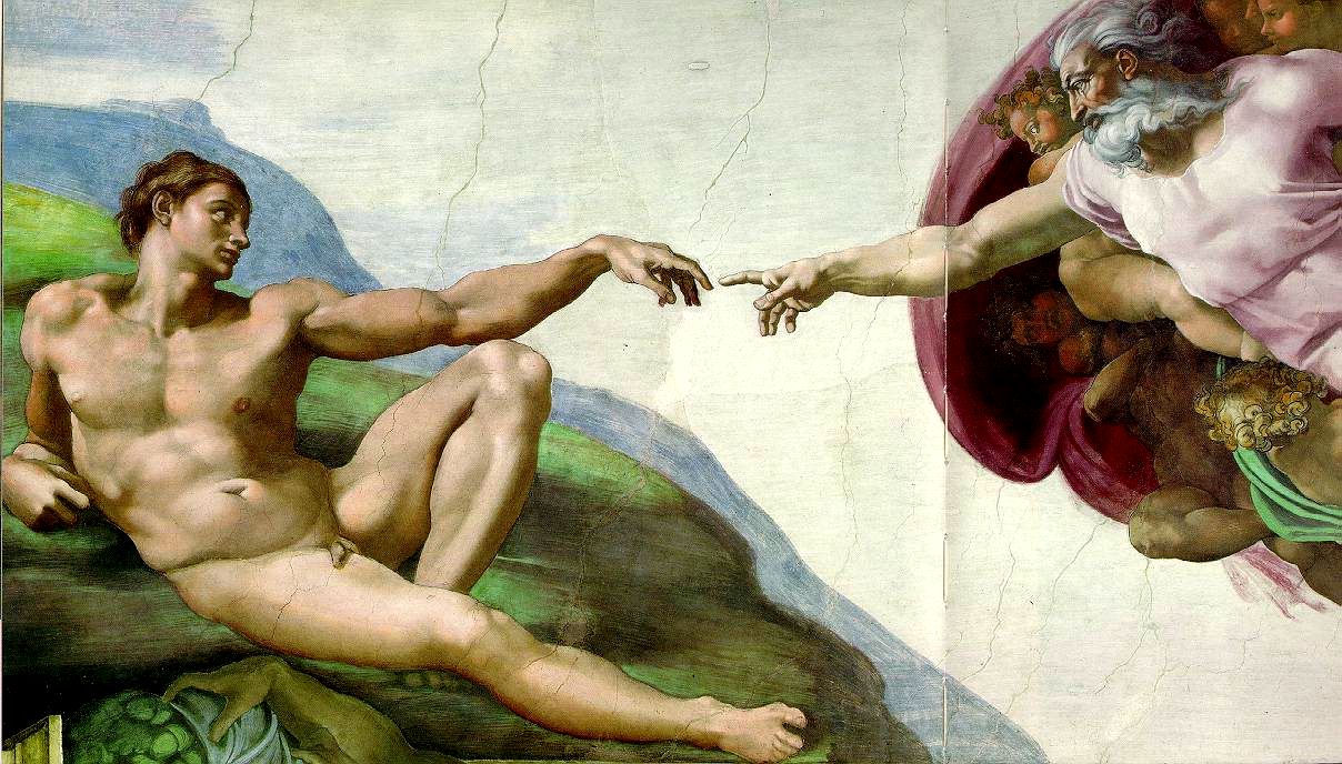 The Creation of Adam, by Michangelo